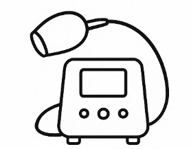 Máquina de tratamiento estético con luz